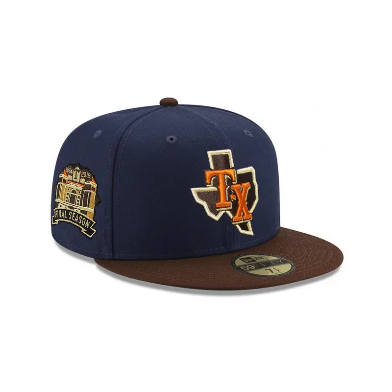 Texas Rangers Oceanside Blue and Brown Two-Tone Final Season 59Fifty Fitted Cap