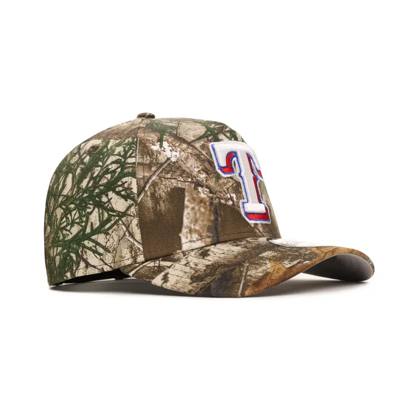 Texas Rangers Realtree Camo 9Forty A-Frame Snapback Cap