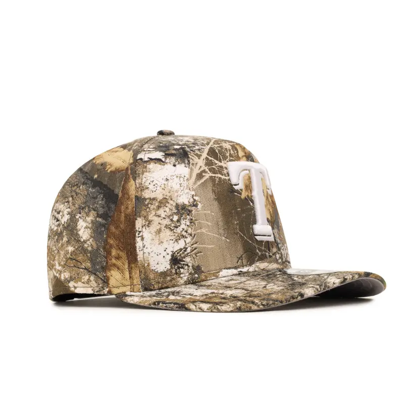 Texas Rangers Realtree Camo on White SP 9Fifty A-Frame Snapback