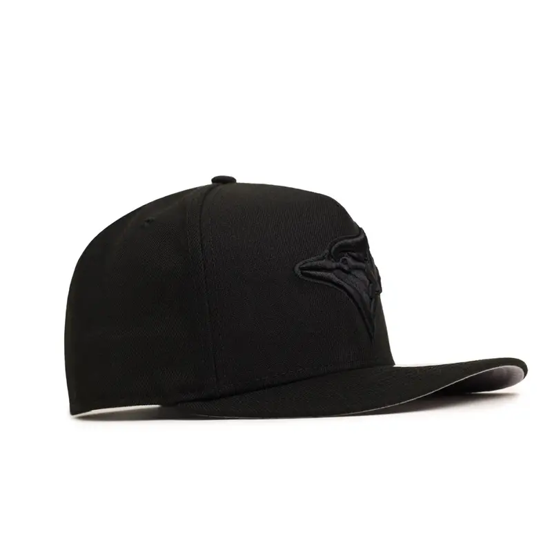 Toronto Blue Jays Black-on-Black 9Fifty A-Frame Snapback Cap