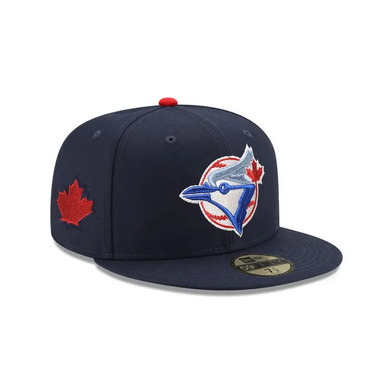 Toronto Blue Jays Navy Base with Leaf Embroidery 59Fifty Fitted Cap