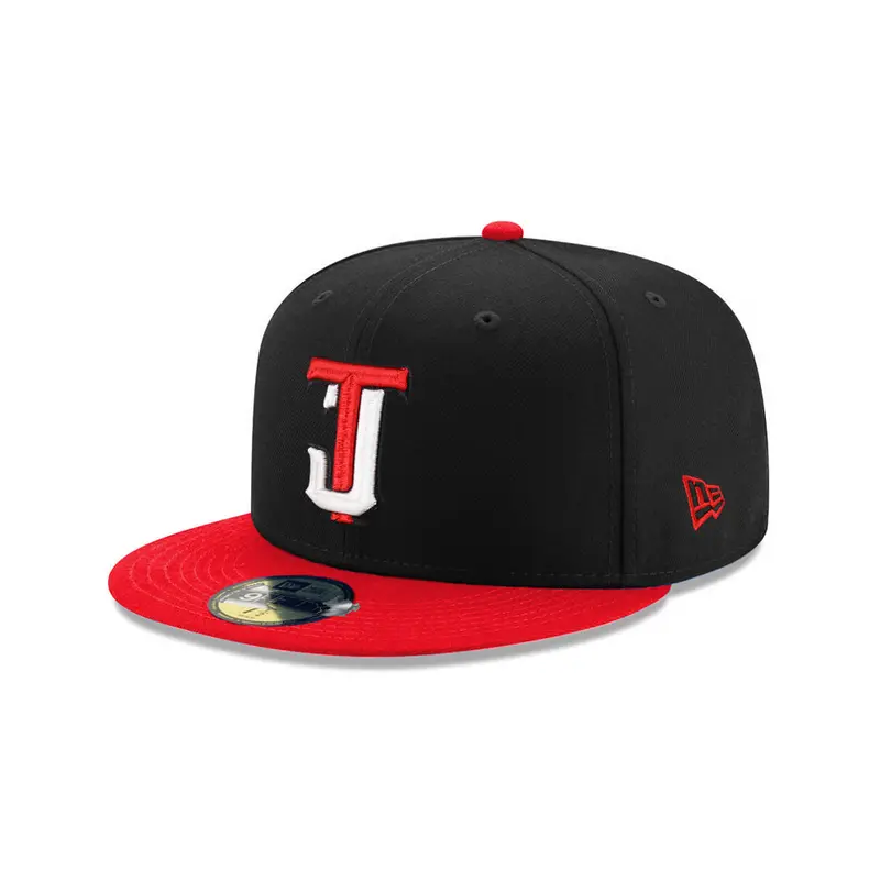 Toros de Tijuana Black and Red Two-Tone 59Fifty Fitted Baseball Cap