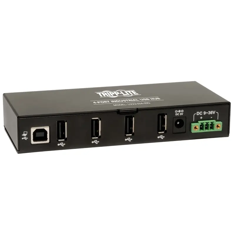 Tripp Lite Industrial USB 2.0 Hub – 4-Port with 15 kV ESD Protection