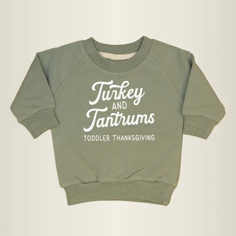 Turkey & Tantrums Light Olive Sweatshirt