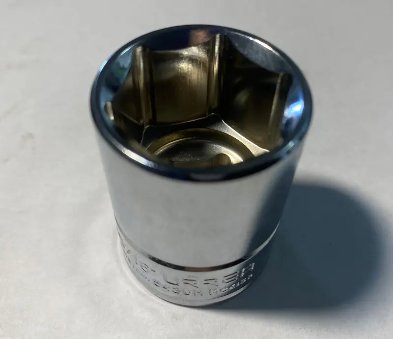 Urrea Chrome Impact Socket – 1/2″ Drive, 6-Point, 15/16″ (5430H)