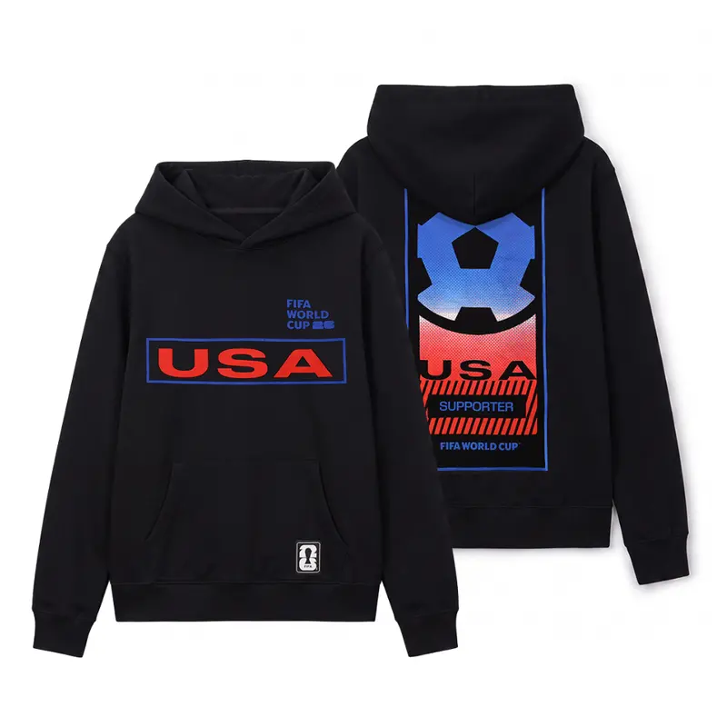 USA 2026 FIFA World Cup Fan Hoodie – Black Supporter Apparel