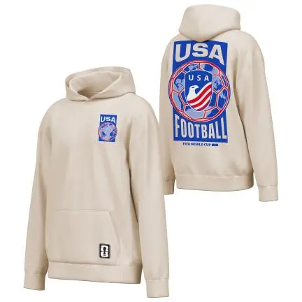 USA 2026 FIFA World Cup Heritage Football Hoodie – Cream