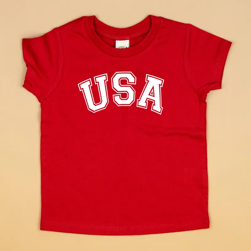 USA Red Adult T-Shirt
