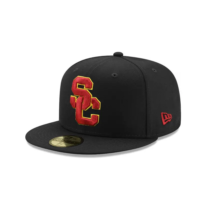 USC Trojans Black Team Logo Grand Edition 59Fifty Fitted Cap