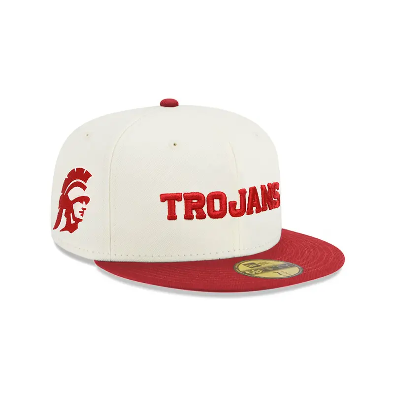 USC Trojans Chrome Red 2-Tone Trojan Head 59Fifty Fitted Cap