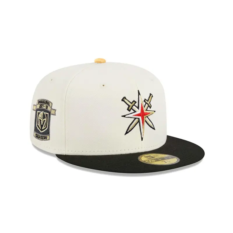 Vegas Golden Knights Inaugural Season Chrome & Black Two-Tone SP 59Fifty Fitted Cap