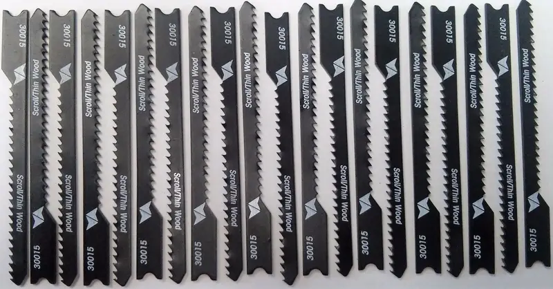 Vermont American 2-3/4″ 13 TPI Scroll Jigsaw Blades for Wood — 20-Pack