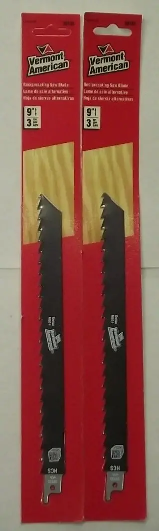 Vermont American 30133 Wood-Cutting Pruning Blades – 9″ Length, 3 TPI, 2-Pack