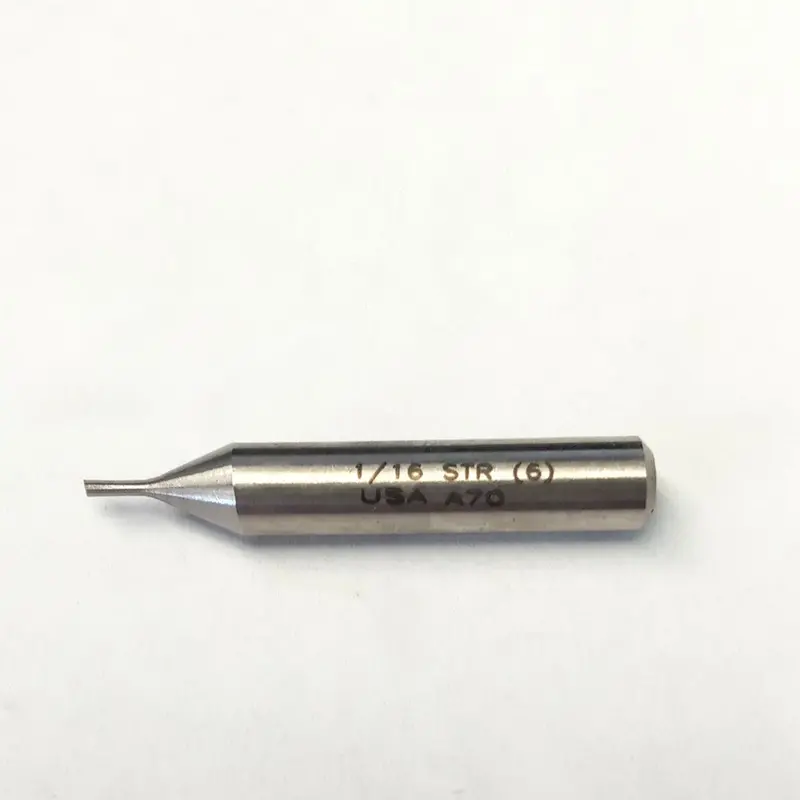 Vermont American A70 Straight Router Bit — 1/16″ Cutting Diameter, 1/4″ Shank