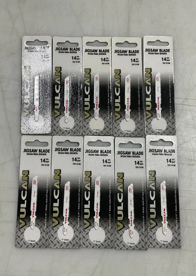 Vulcan Bi-Metal Jigsaw Blades – 2-3/4″, 14 TPI, Universal U-Shank (10-Pack)