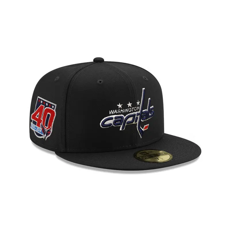Washington Capitals 40th Anniversary Black Fitted Hat – NHL 59Fifty Cap