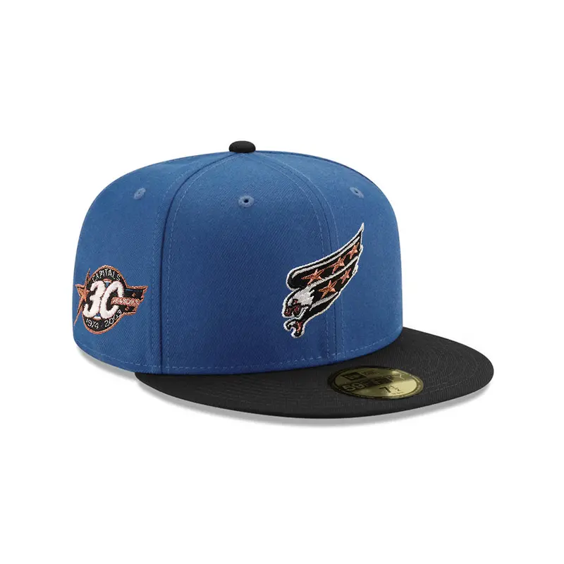 Washington Capitals Blue-and-Black Dual-Tone 30th Anniversary NHL 59Fifty Fitted Cap