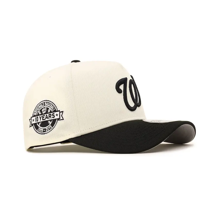 Washington Nationals 10th Anniversary Chrome-Black Two-Tone 9Forty A-Frame Snapback