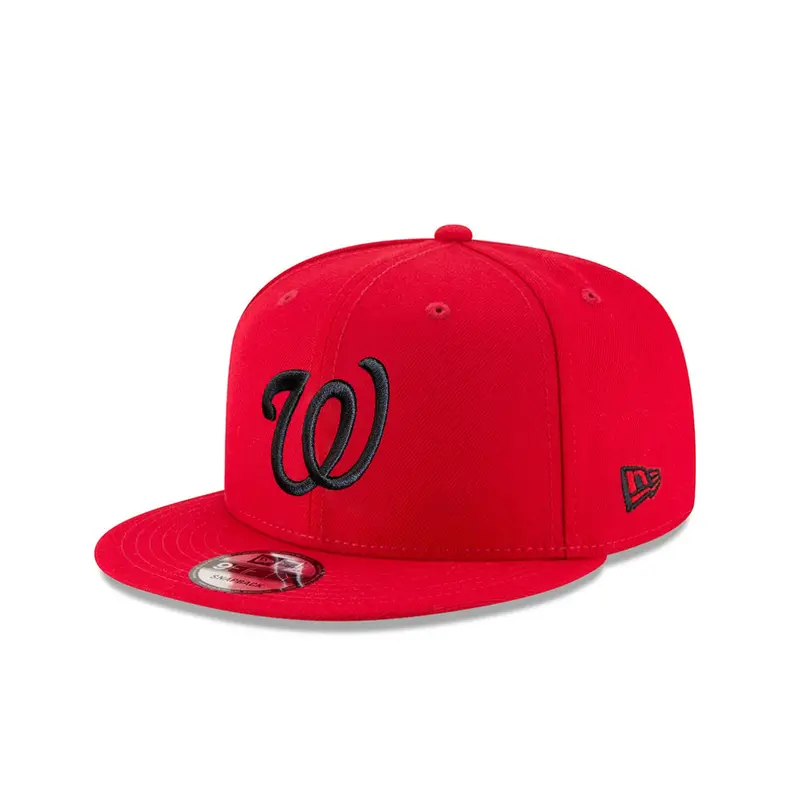 Washington Nationals Scarlet Red & Black 9Fifty Snapback Cap