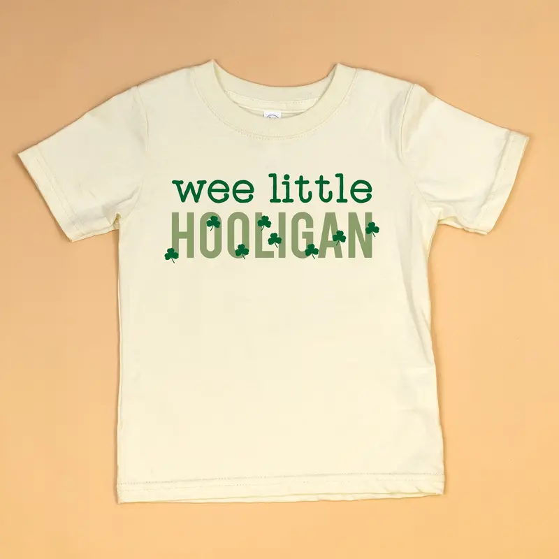 Wee Little Hooligan Natural Adult T-Shirt