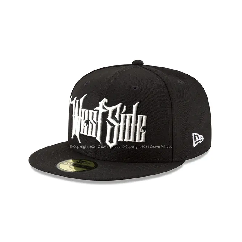 West Side Graffiti-Style Black-on-White 59Fifty Fitted Cap