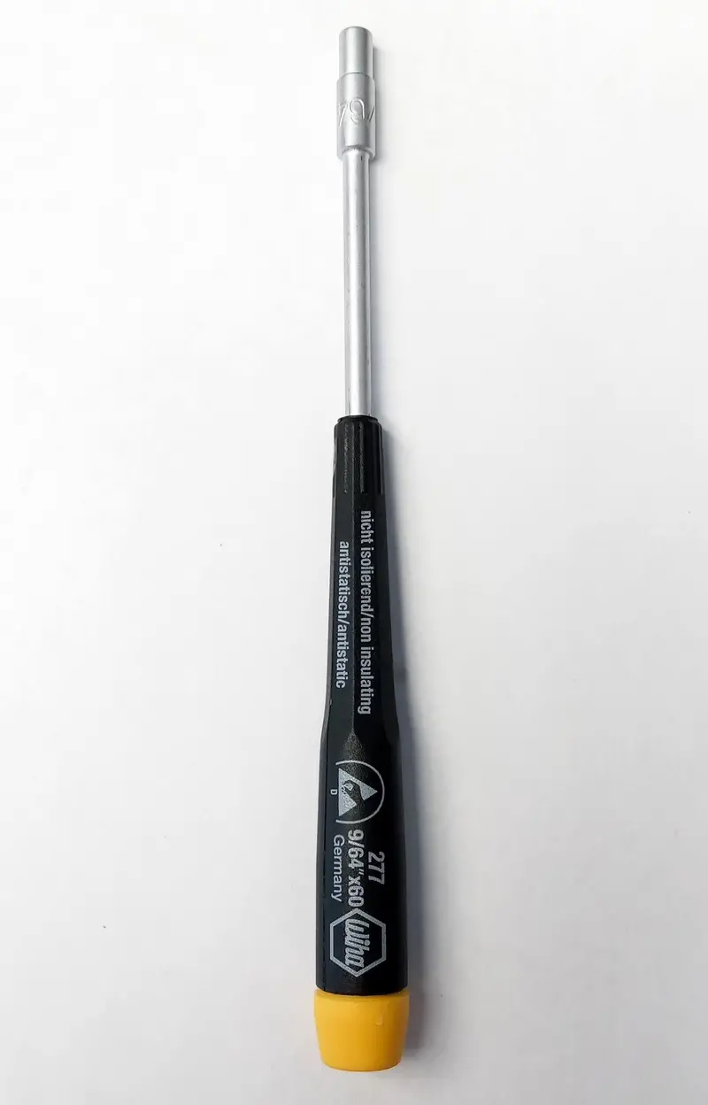 Wiha 27707 9/64-Inch ESD-Safe Precision Nut Driver – 60mm Length, German Engineering