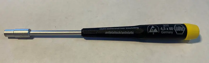 Wiha 27745 ESD-Safe 4.5mm Precision Nut Driver – High-Accuracy Design