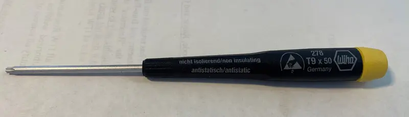 Wiha ESD-Safe Torx Precision Screwdriver – T9 × 50 mm, Manufactured in Germany