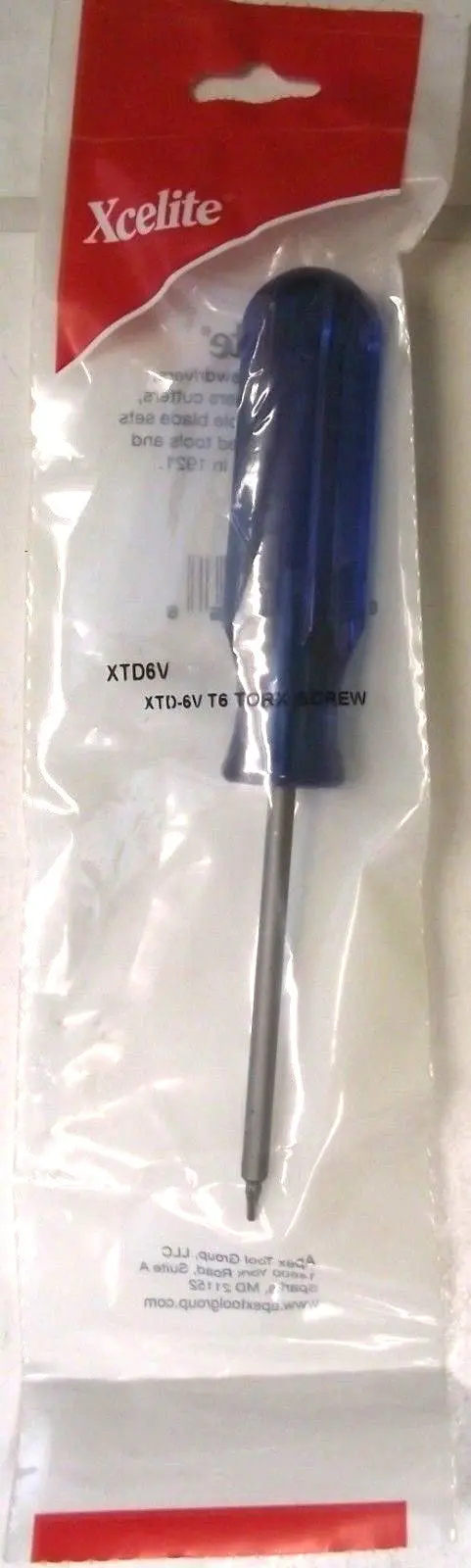 XCELITE Torx T-6 Screwdriver – 3″ Precision Tip, USA-Made