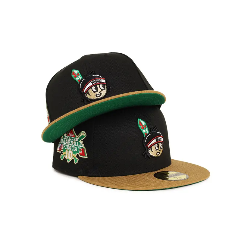 Yaquis de Obregón Black & Wheat Mexican Baseball Fiesta 10th Anniversary 59Fifty Fitted Hat