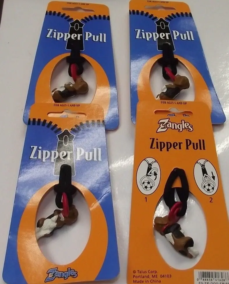 Zangles Sporties Zipper Pulls – 4-Pack for Backpacks, Luggage & Gear