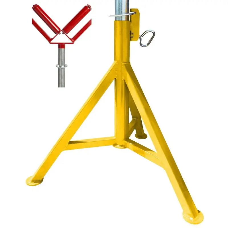 B&B Sumner Hi Pro-Jack Pipe Jack With Fixed Legs And V-Roller Head – Model 4100Cvh 1