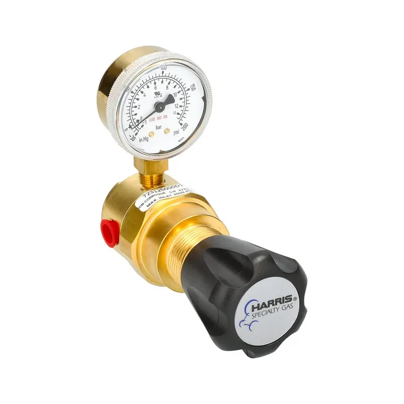 Harris 723-125-000-D-1 Ultra-High-Purity Brass Barstock Regulator 1