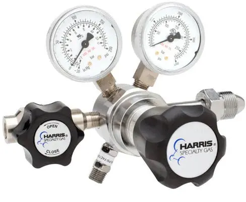 Harris Ultra-High-Purity Brass Regulator – Two-Stage, Model 721C-125-580-B 1