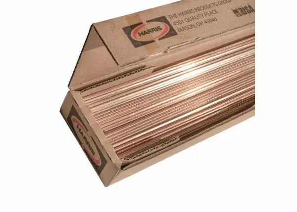 Harris Zero-Phosphorus Copper Brazing Rod – 1/8" Square × 36", 25 Lb Box (0636S) 1