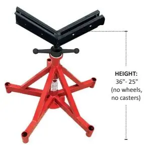 Mathey B&B Five-Leg Mechanical Giant Jack – 25 To 36 Inch Lift Height, 3500 Lb Capacity (No Wheels) 1
